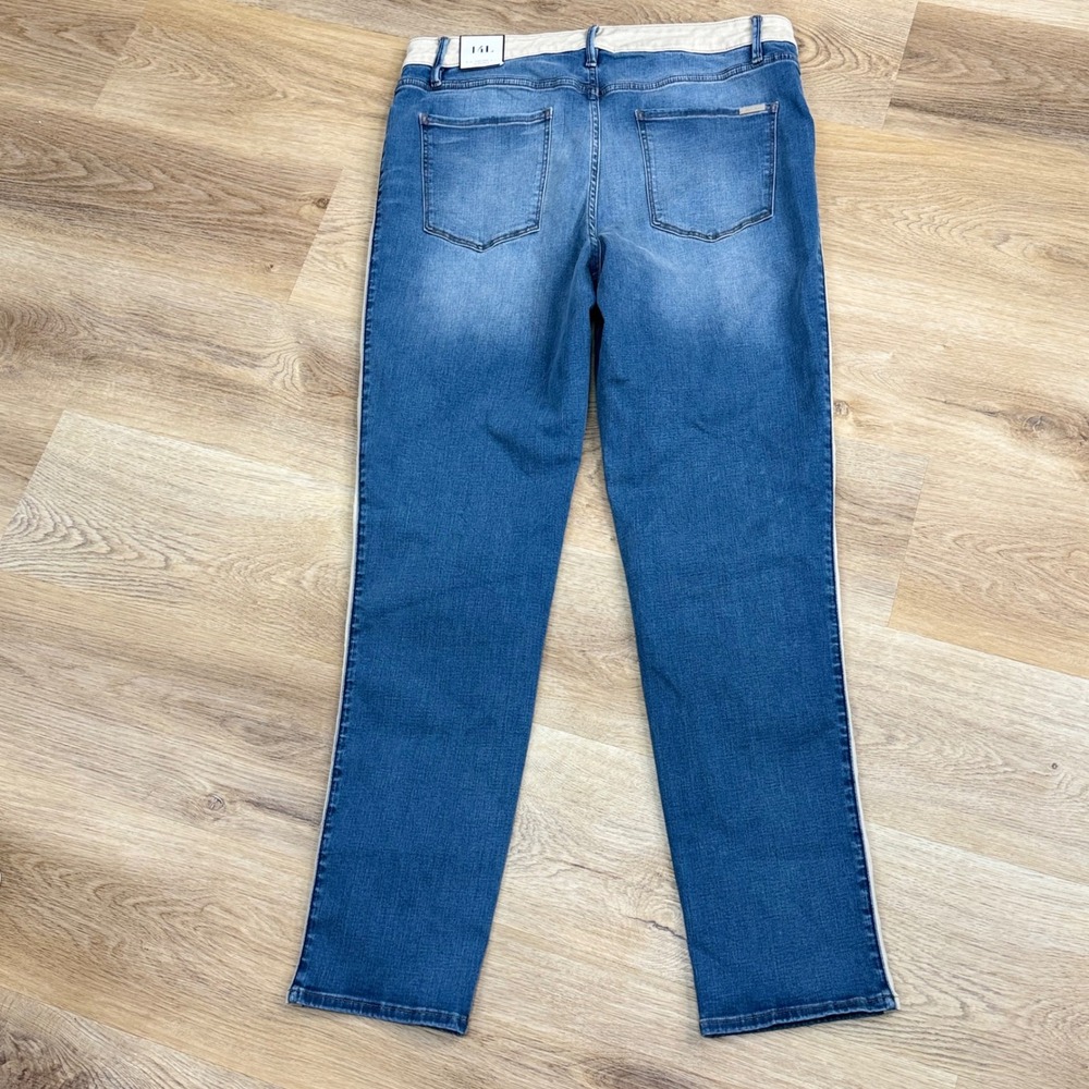 White House Black Market Slim Ankle Jeans Women 14L High Rise Classic Sporty - Picture 7 of 9